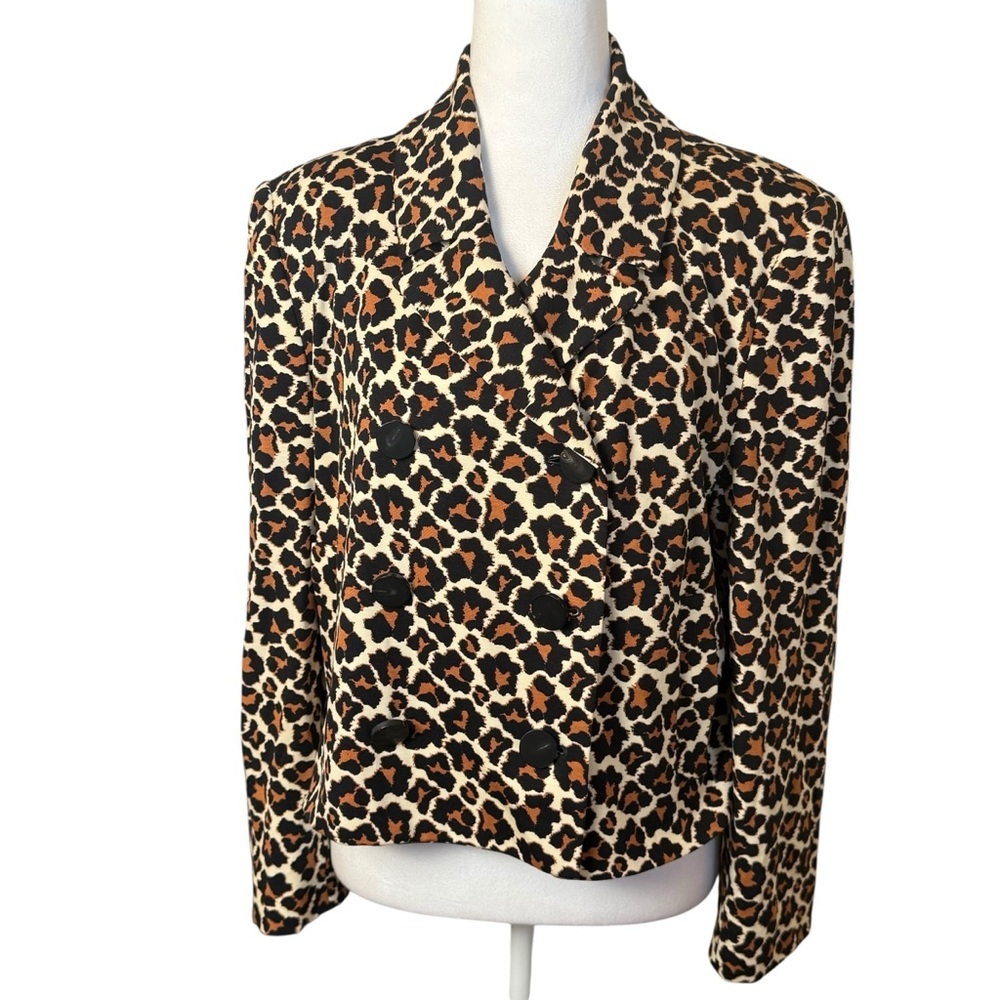 Diane‎ Von Furstenberg Animal Print Blazer Large Siren Office Administrative